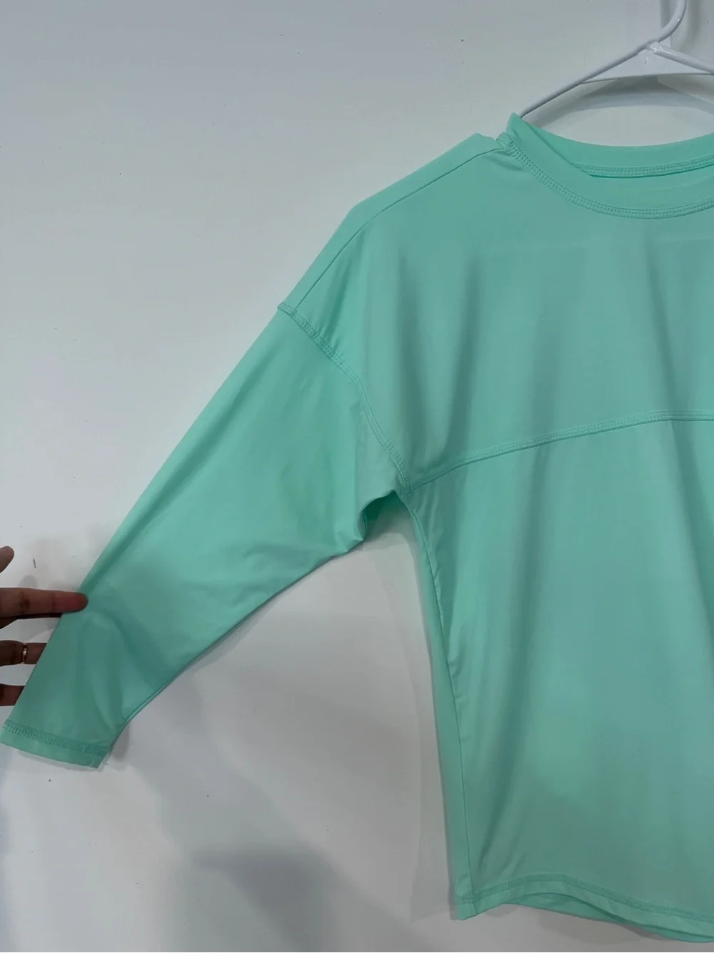 Disney Mint Green Mickey Mouse Long-Sleeve Rash Guard
